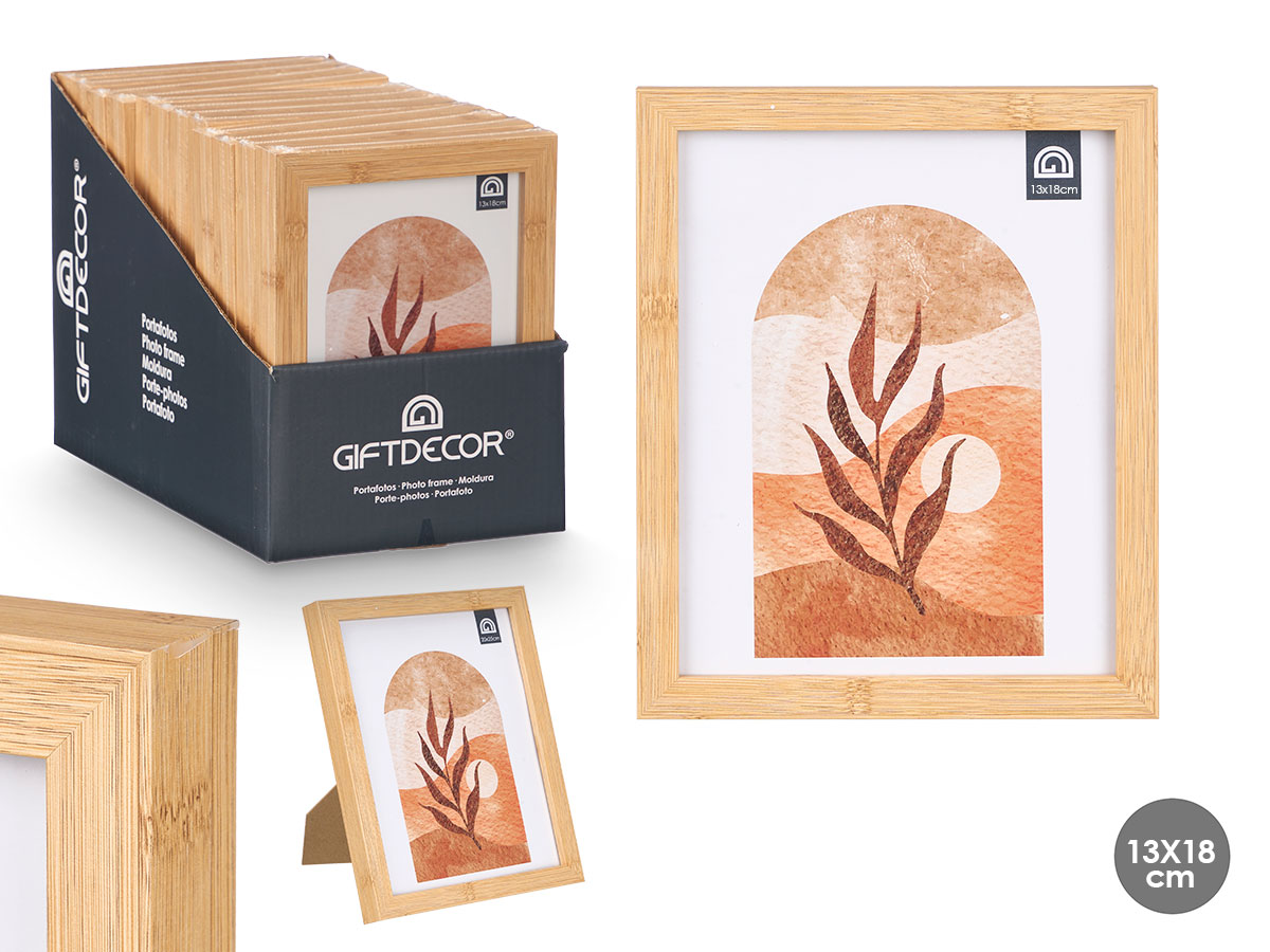 Portafoto efecto bambu 13x18