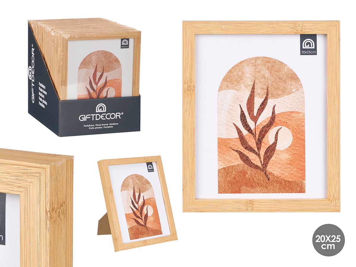 Portafoto efecto bambu 20x25