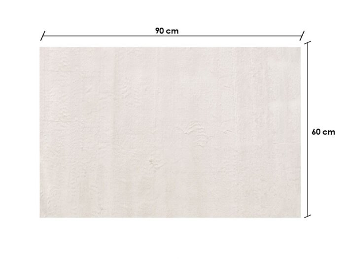 Alfombra soft crema 60x90cm - Imagen 2
