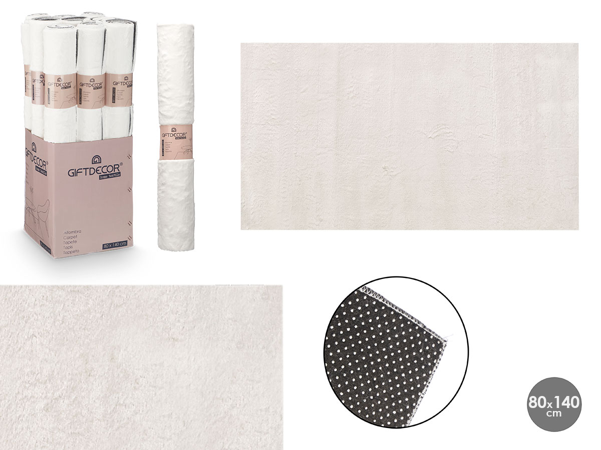 Alfombra soft crema 80x140cm