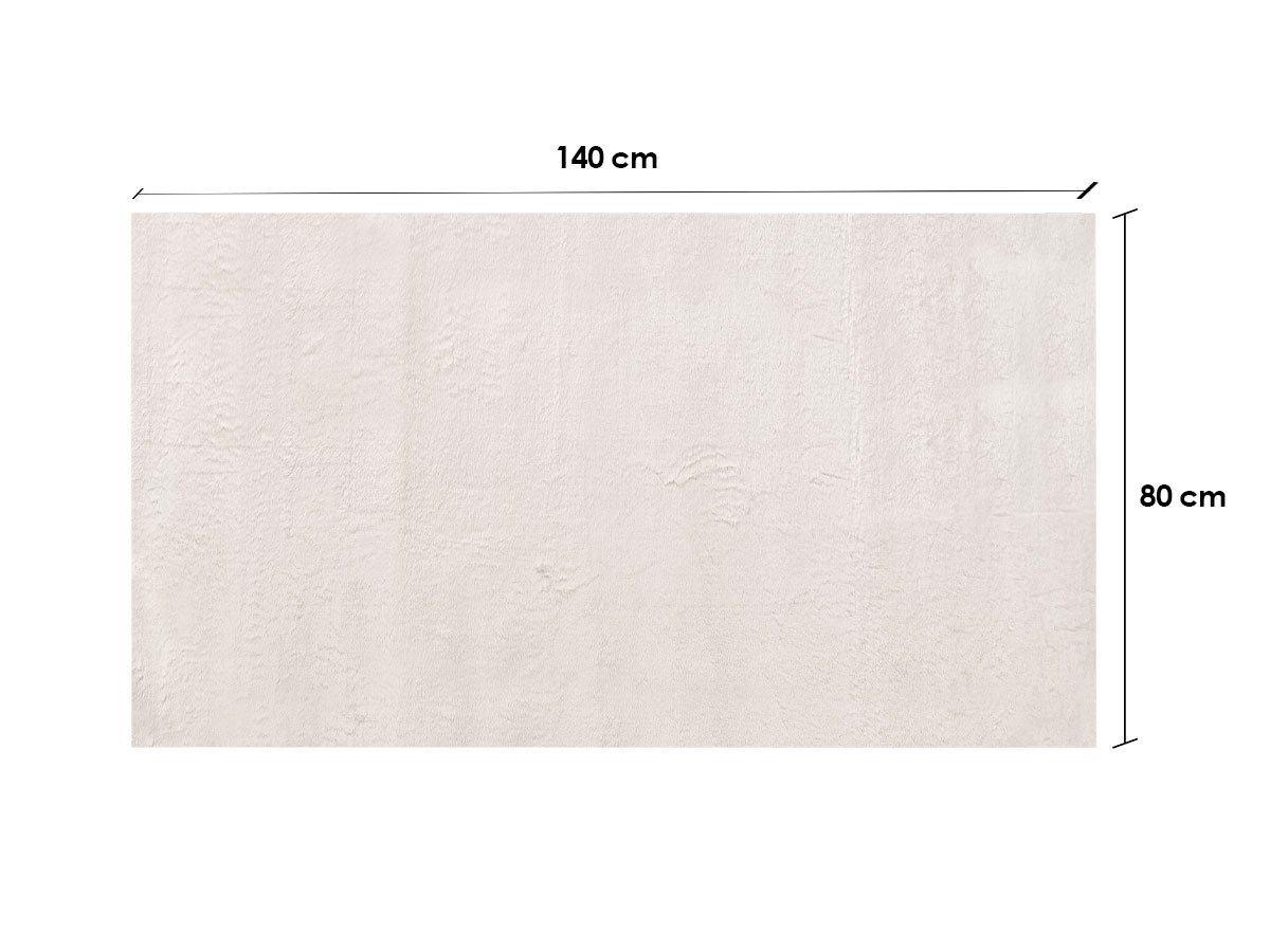 Alfombra soft crema 80x140cm - Imagen 2