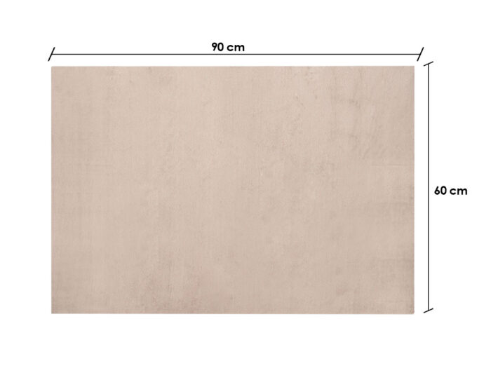 Alfombra soft beige oscuro 60x90cm - Imagen 2