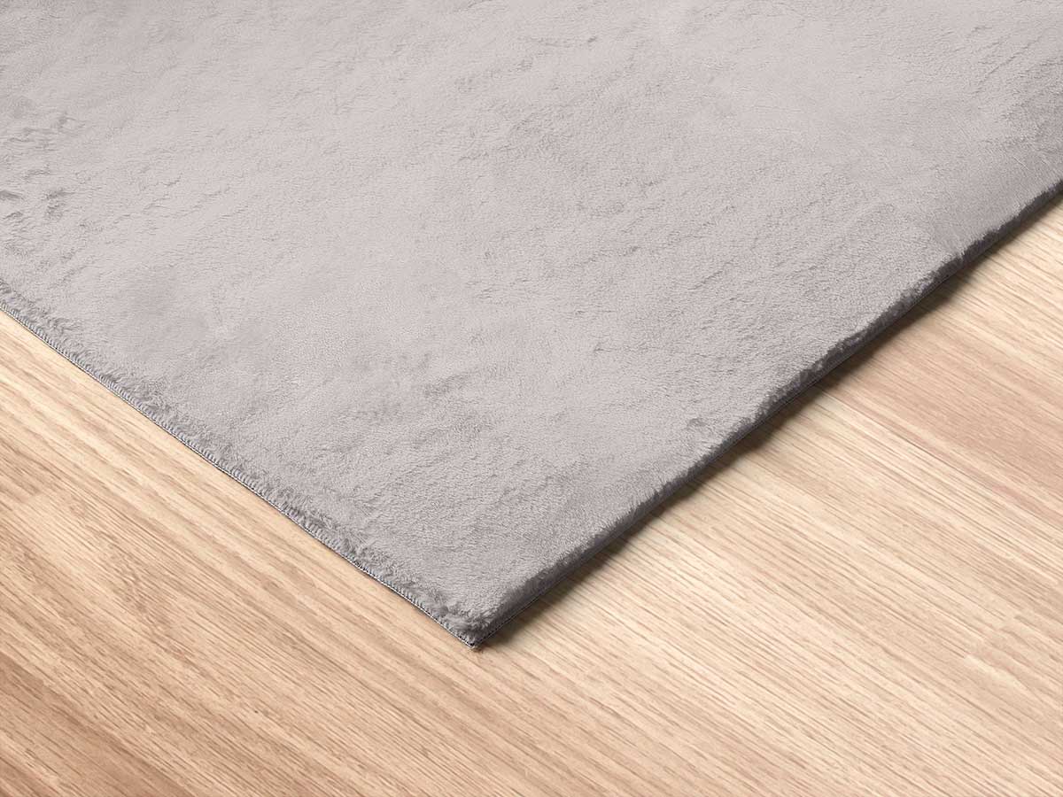 Alfombra soft gris claro 60x90cm - Imagen 4