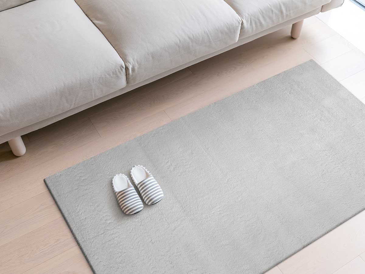 Alfombra soft gris claro 60x90cm - Imagen 5