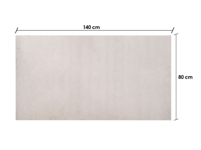 Alfombra soft gris claro 80x140cm - Imagen 2