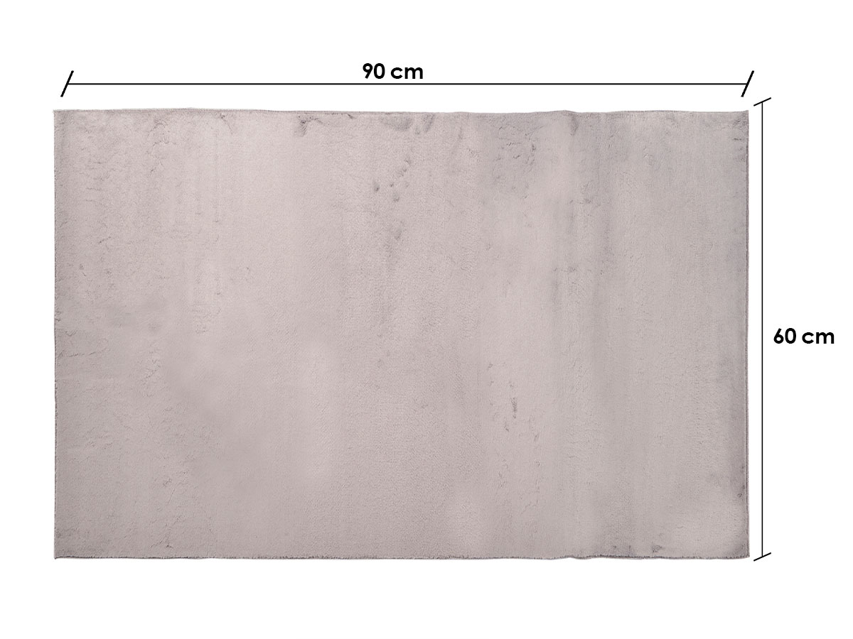 Alfombra soft gris oscuro 60x90cm - Imagen 2
