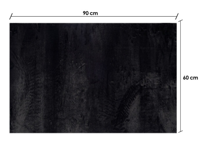 Alfombra soft negro 60x90cm - Imagen 2