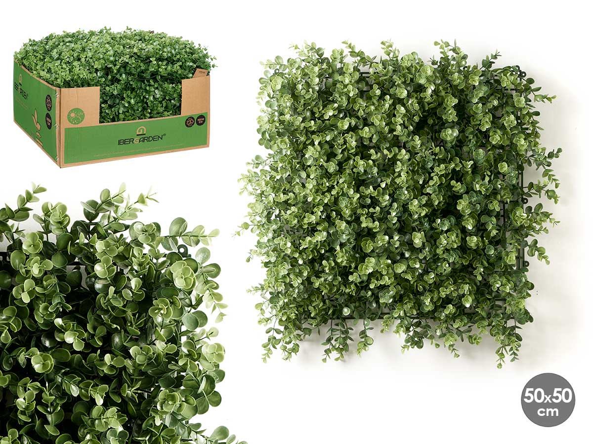 Jardin vertical hoja redonda 50x50cm