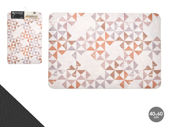 Alfombra cocina helice tricolor 40x60cm