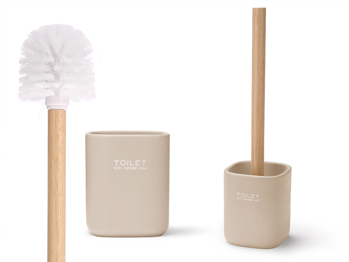 Escobillero liso beige
