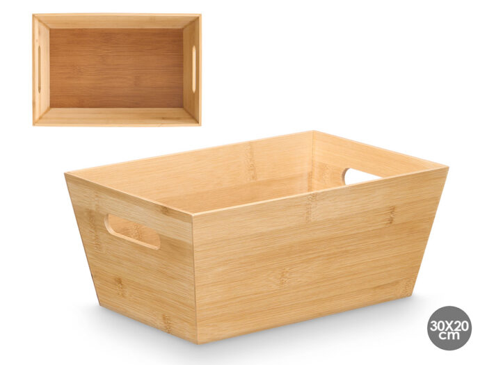 Caja bambu asas 30x20cm
