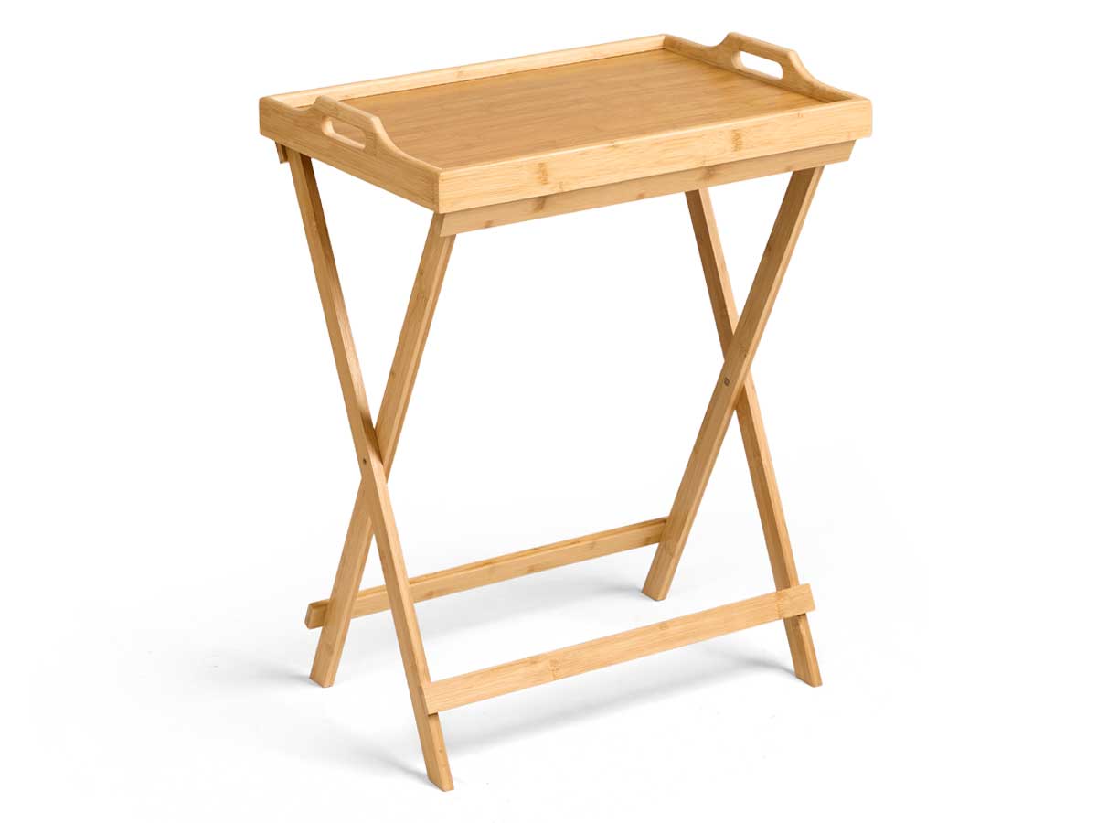 Mesa plegable bambu 50x36x64,5cm - Imagen 2