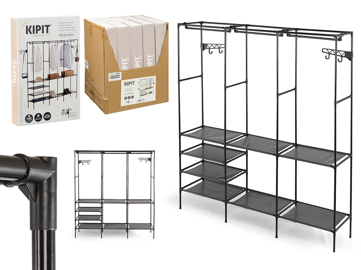 Armario organizador triple percha