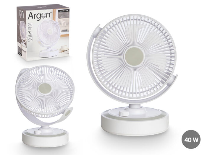 Ventilador sobremesa 30w blanco
