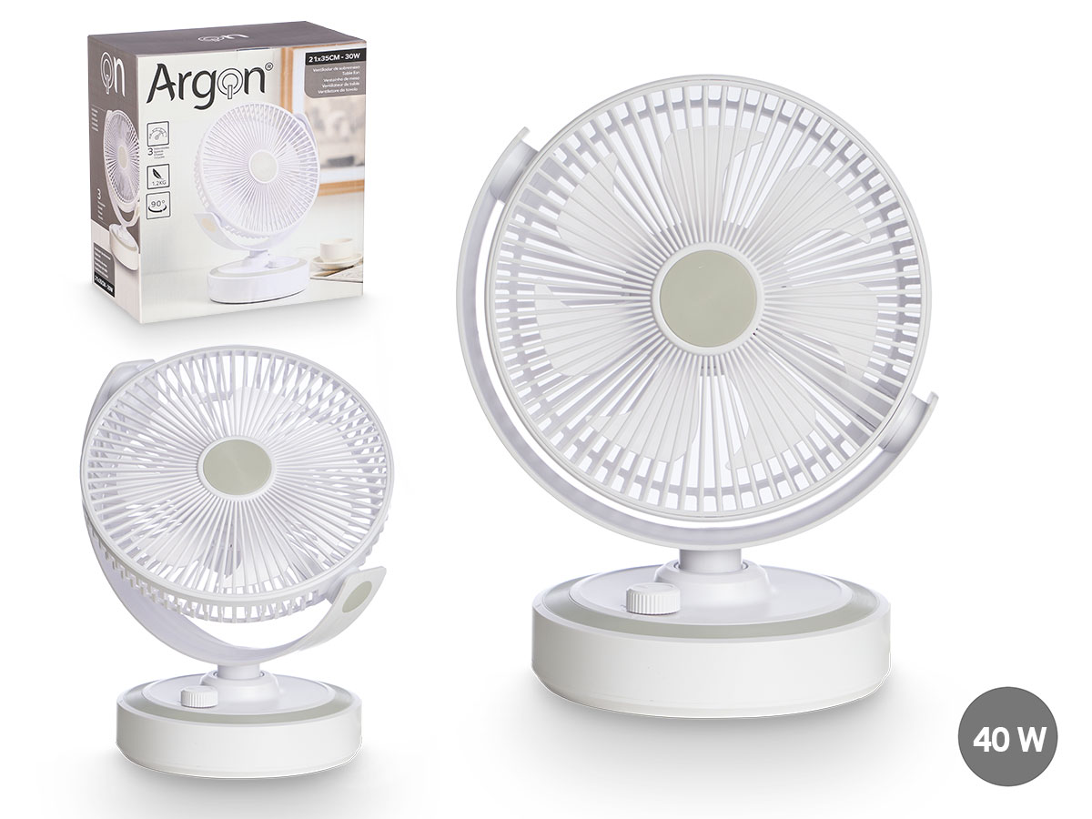 Ventilador sobremesa 30w blanco