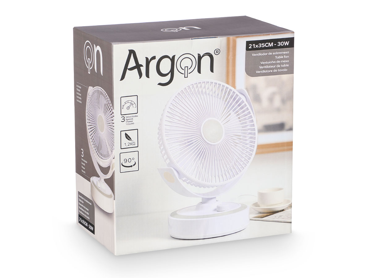 Ventilador sobremesa 30w blanco - Imagen 2