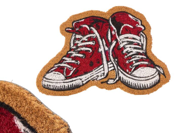 Felpudo forma zapatillas