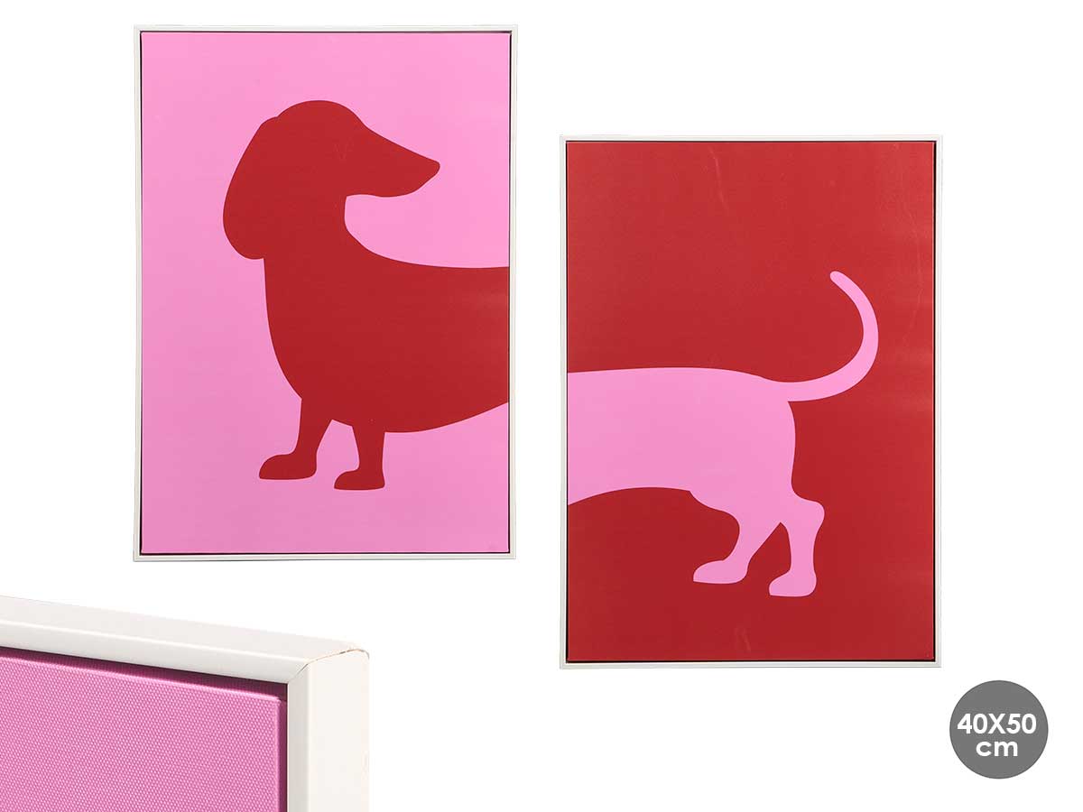 Cuadro perro surt 2 50x70cm
