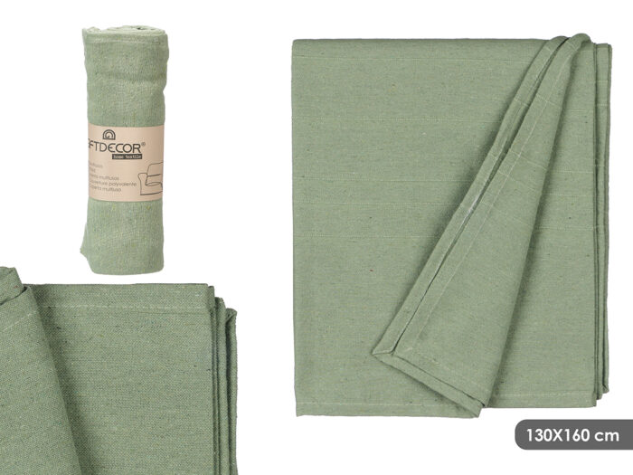 Multiusos rayas relieve menta 130x160cm