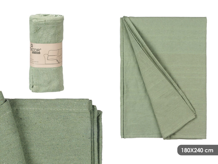 Multiusos rayas relieve menta 180x240cm