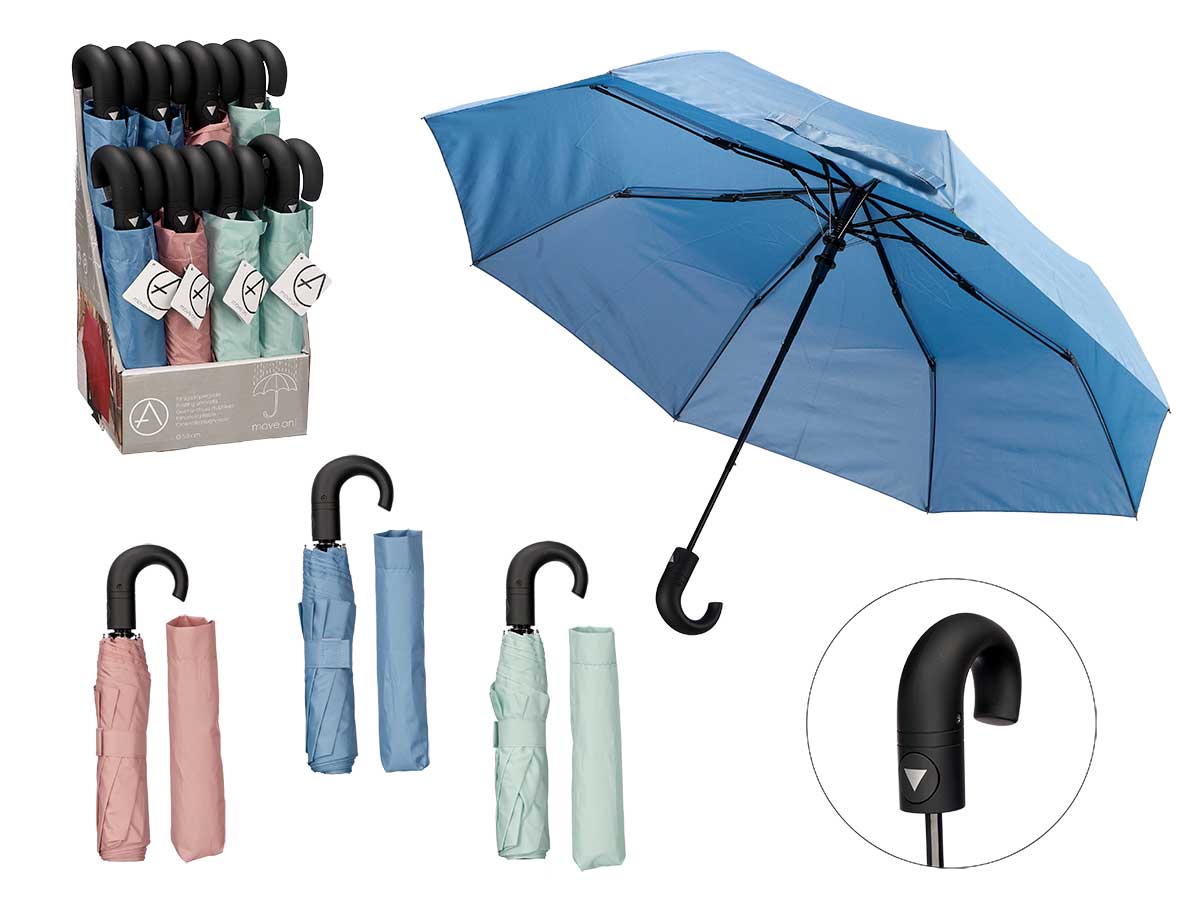 Paraguas plegable curvo automatico surtid pasteles