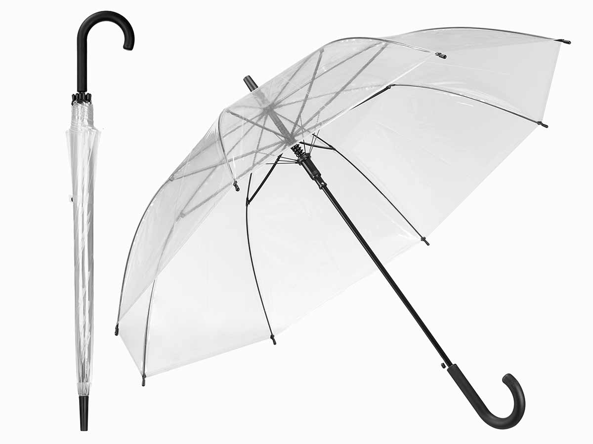 Paraguas plastico negro 58cm