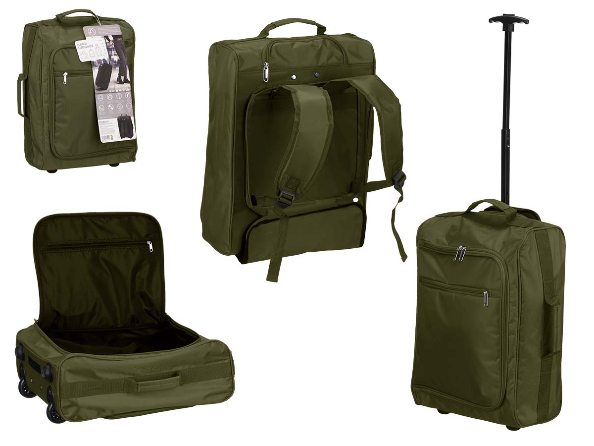 Mochila trolley cabina verde