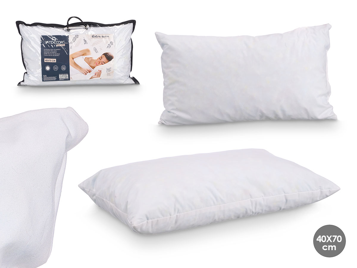 Almohada copos viscoelastica extrasuave 40x70cm