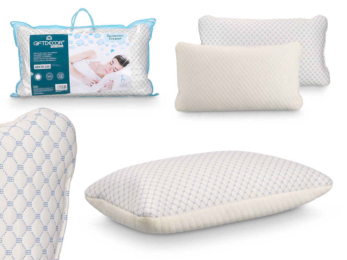 Almohada copos viscoelastica refrescante 40x70cm