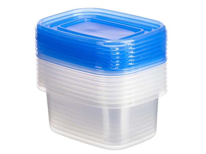 Set 8 fiambreras tapa rectangular 660ml - Imagen 2