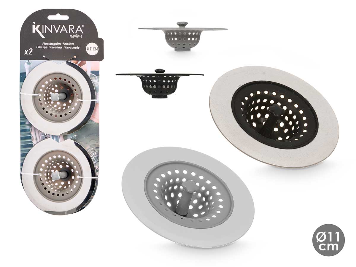 Set 2 filtro fregadero 2 colores