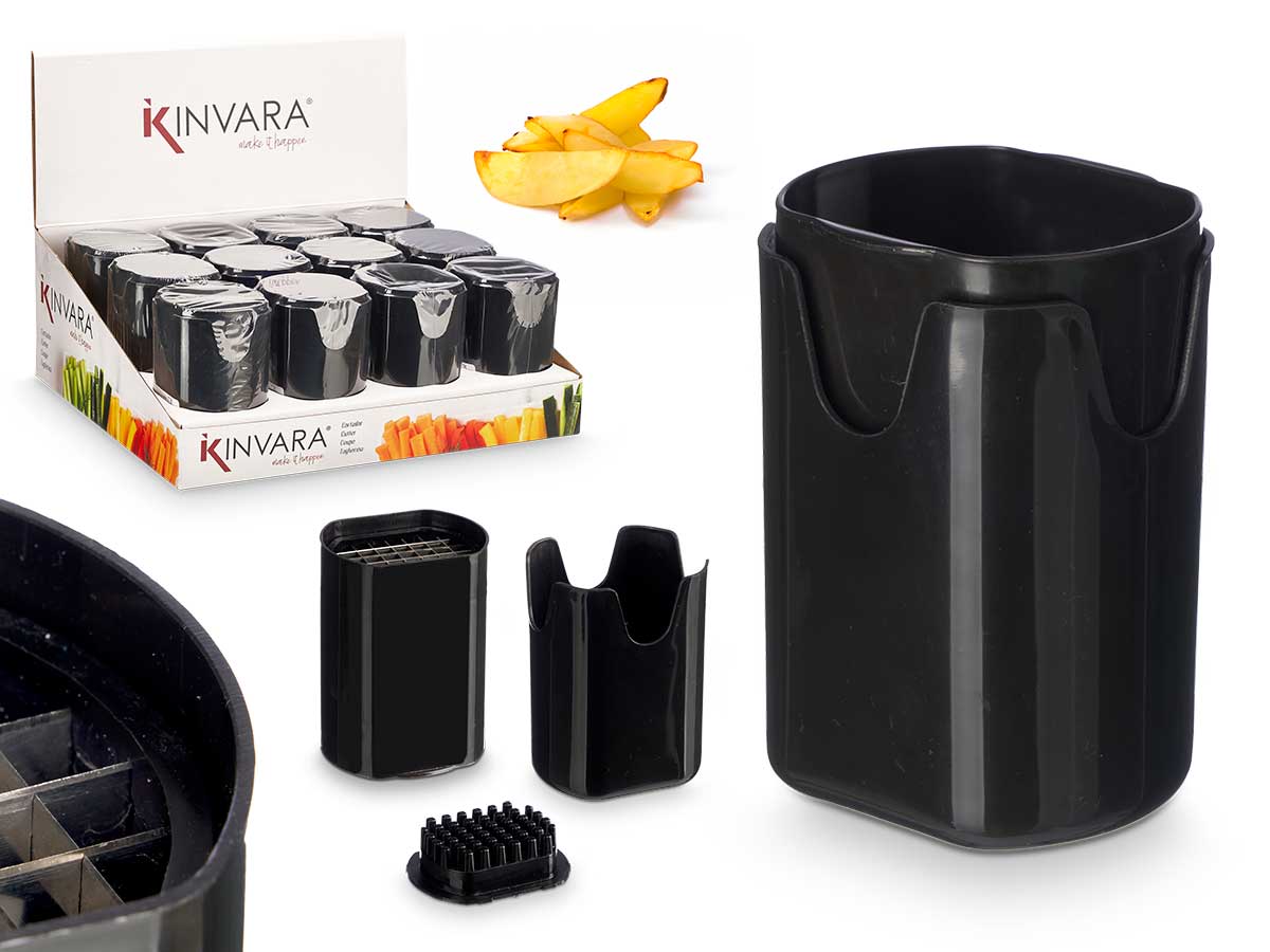 Cortador patatas negro