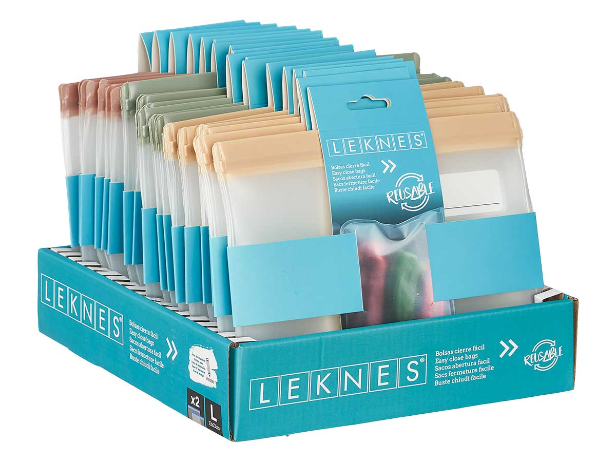 Set 2 bolsas cierre facil surt 3 col grd - Imagen 2