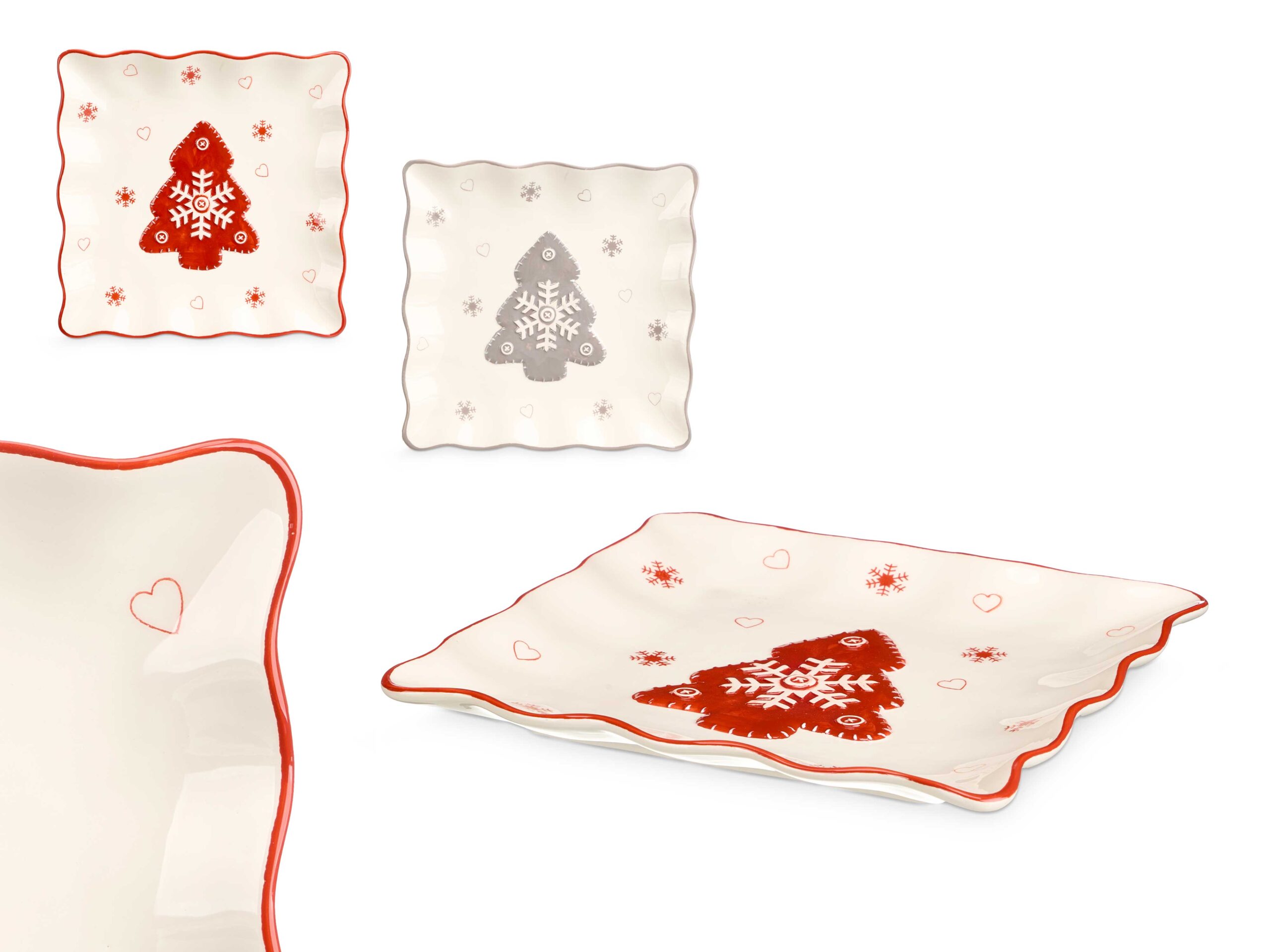 Bandeja aperitivo navidad ceramica surt 2