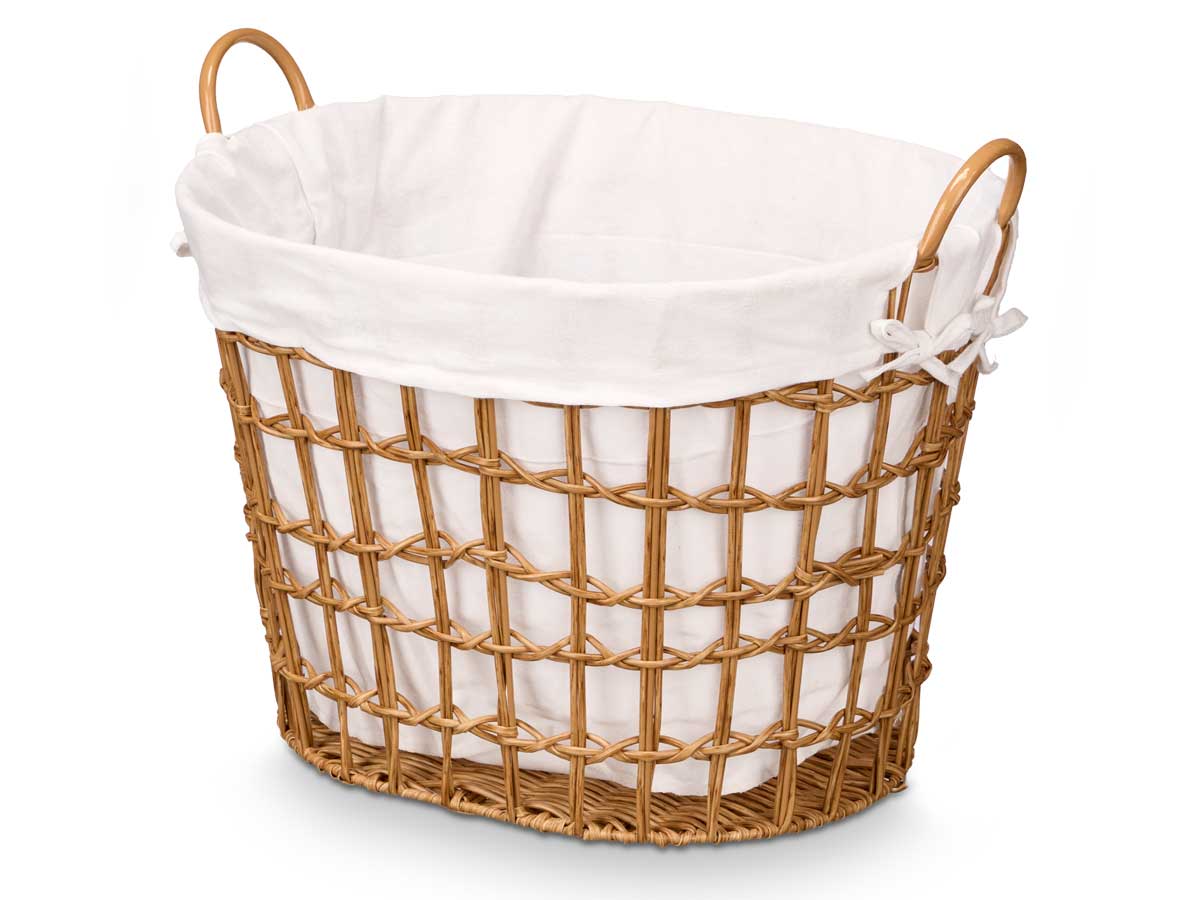 Cesto ovalado asas bajo natural - Imagen 2