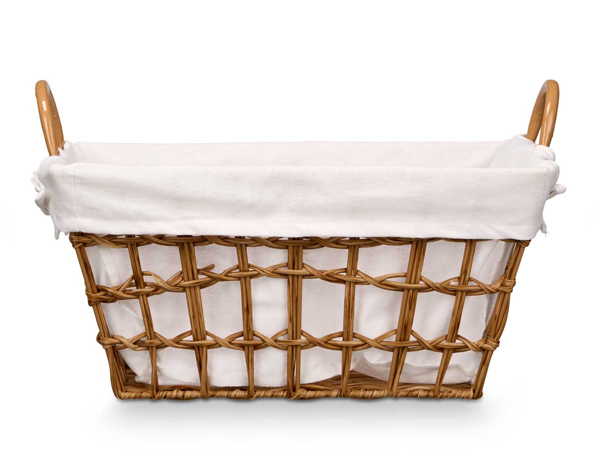 Cesto rectangular asas natural - Imagen 3