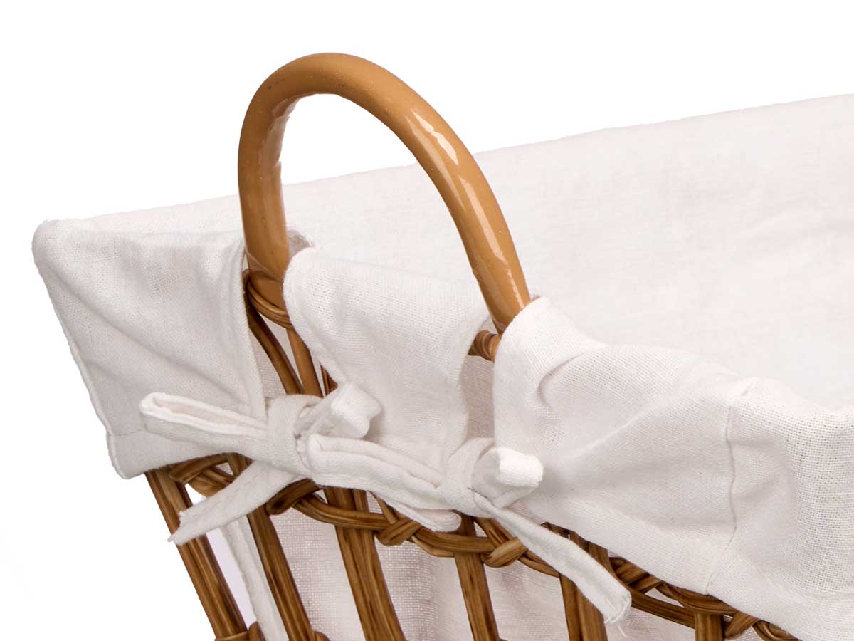 Cesto rectangular asas natural - Imagen 4