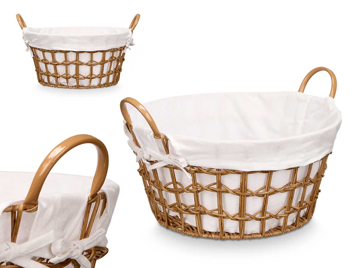 Cesto redondo asas natural peq