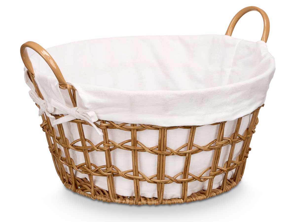 Cesto redondo asas natural peq - Imagen 2