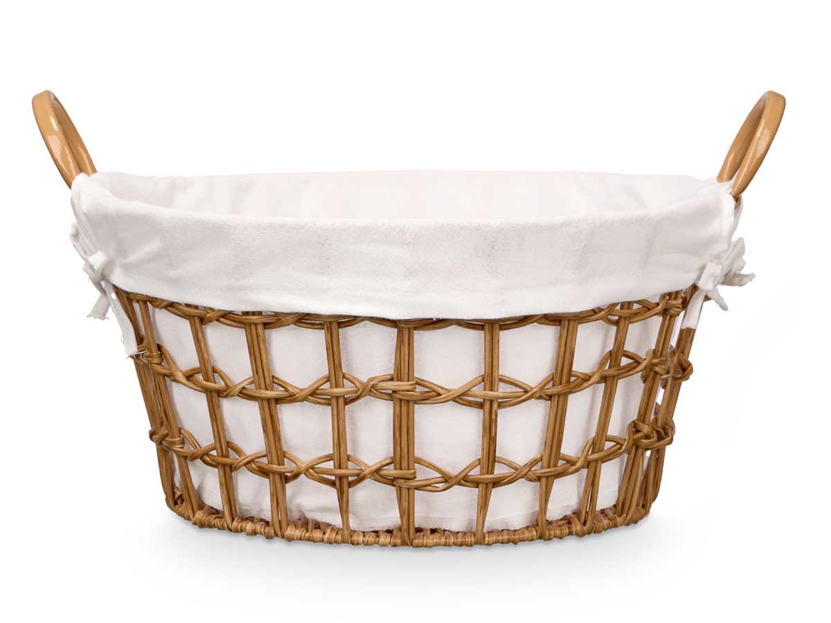 Cesto redondo asas natural peq - Imagen 3