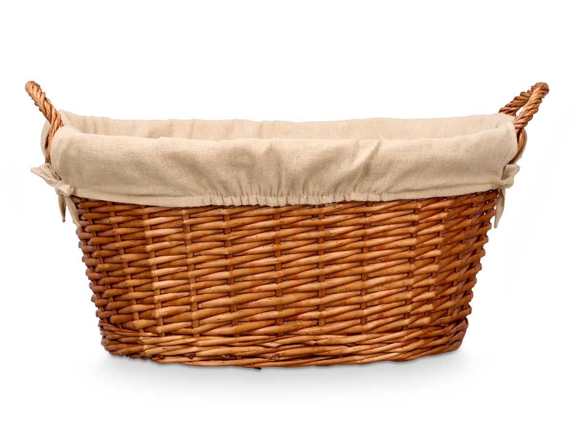 Cesto asas mimbre ovalado - Imagen 3