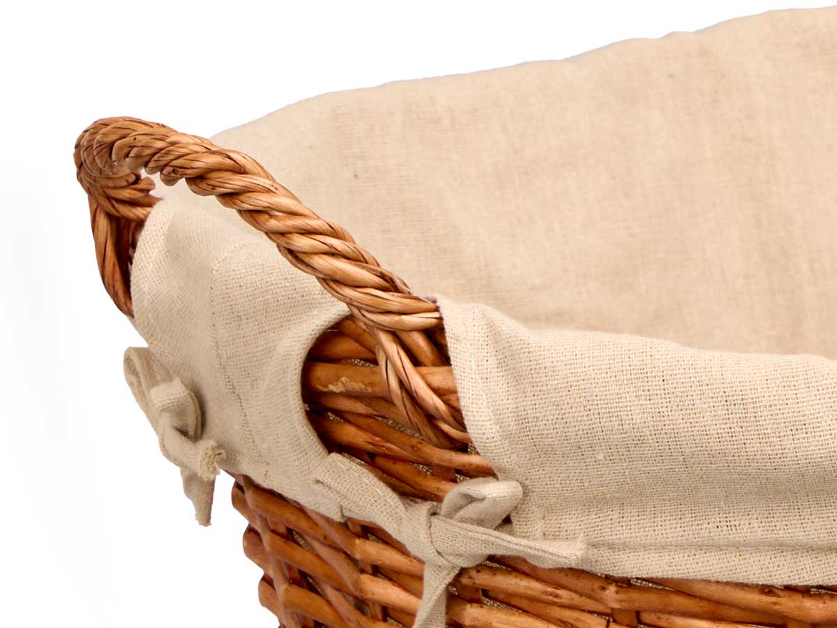 Cesto asas mimbre ovalado - Imagen 4