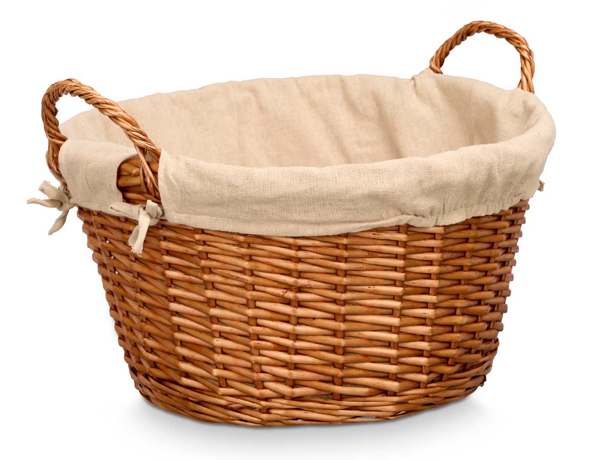 Cesto asas mimbre redondo - Imagen 2