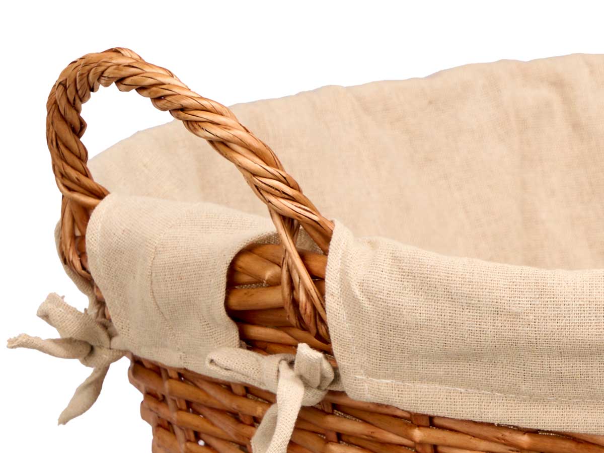 Cesto asas mimbre redondo - Imagen 4