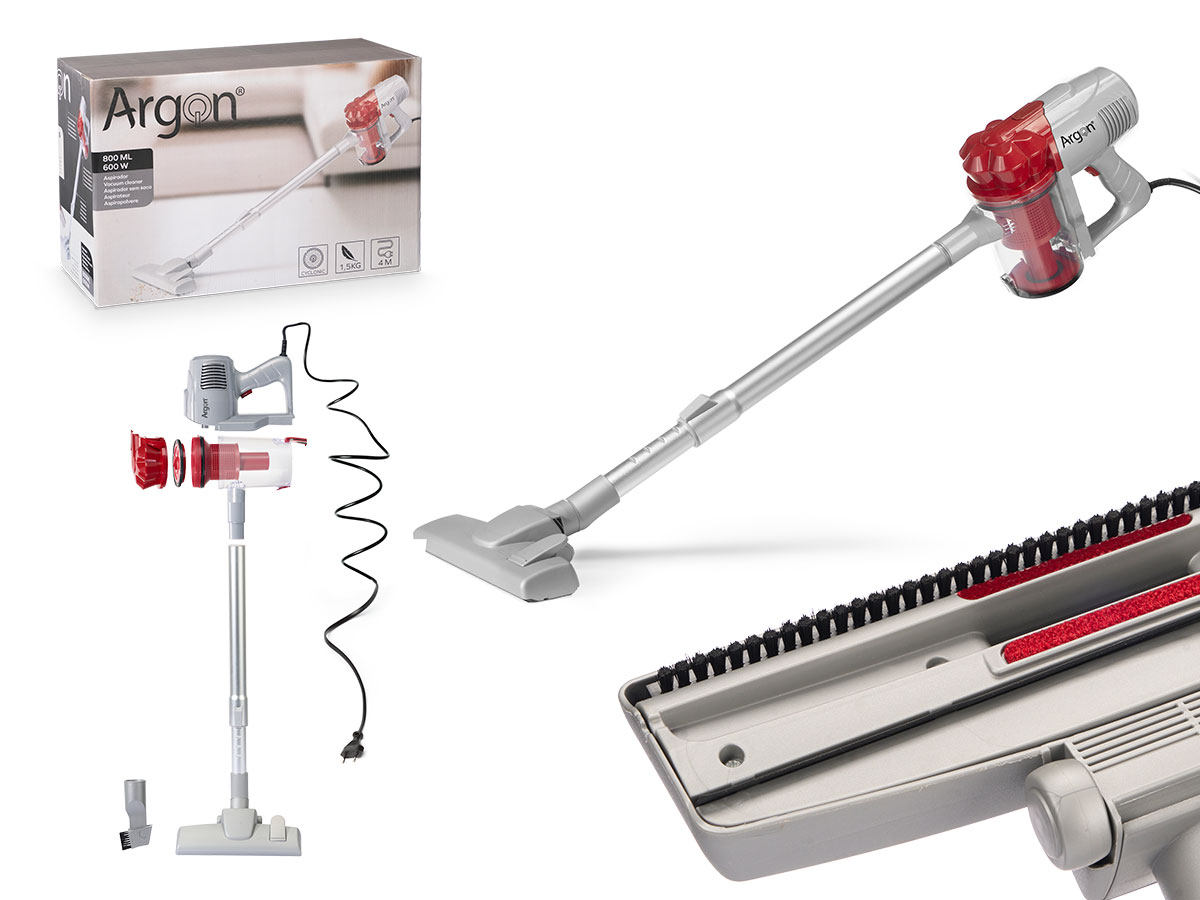 Aspirador de mano gris rojo 600w