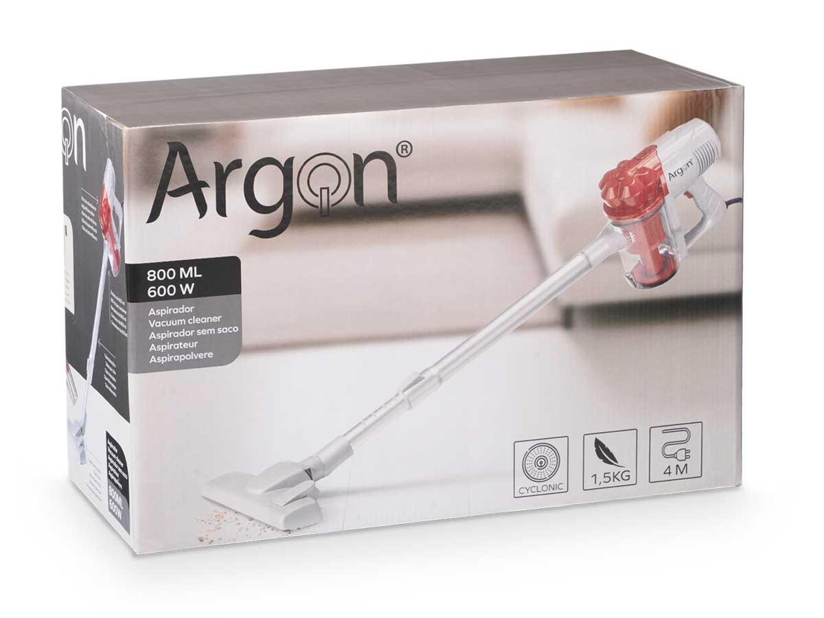 Aspirador de mano gris rojo 600w - Imagen 3