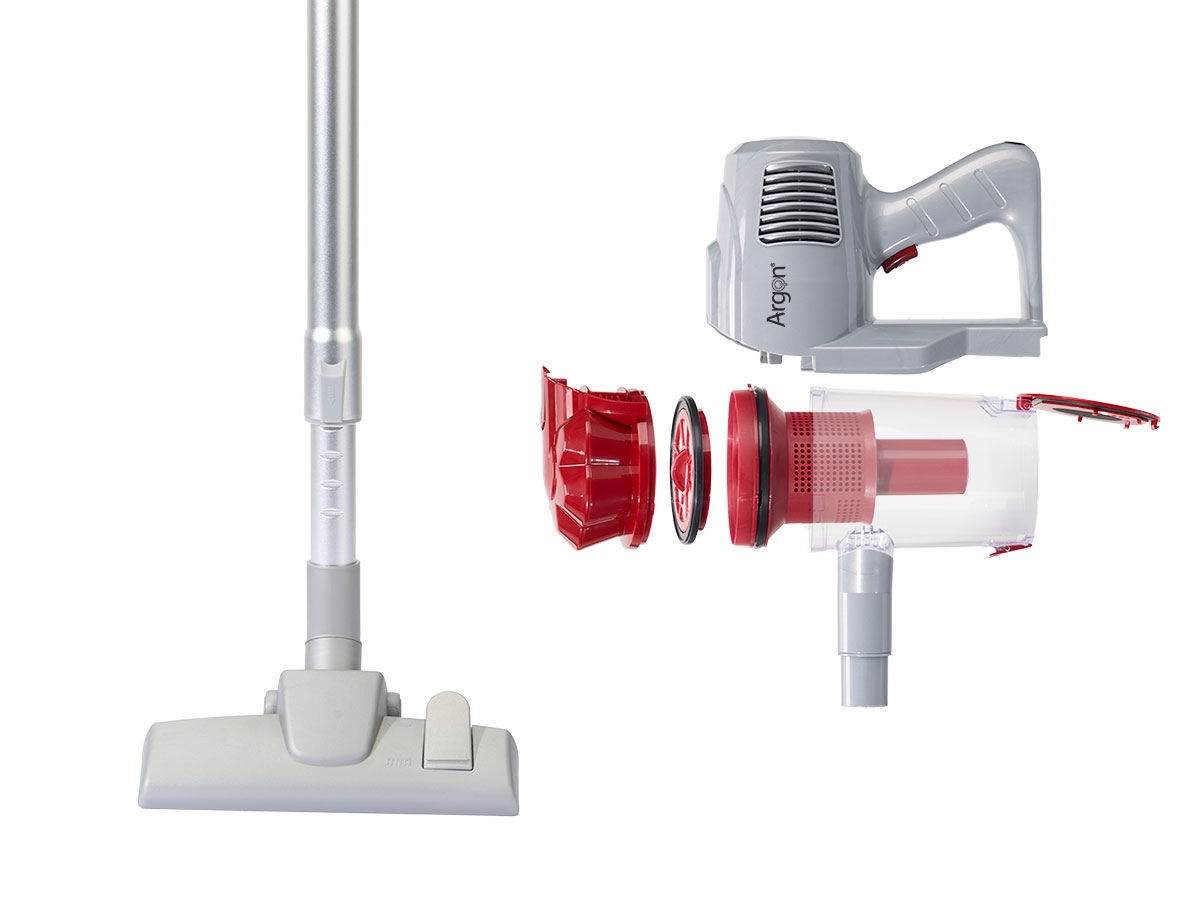 Aspirador de mano gris rojo 600w - Imagen 4