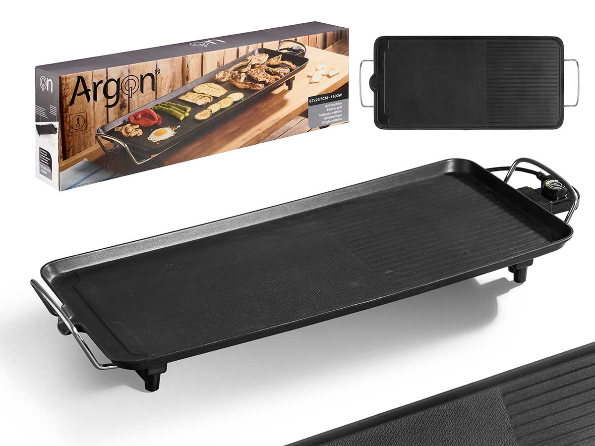 Plancha electrica 66x28cm 1500w