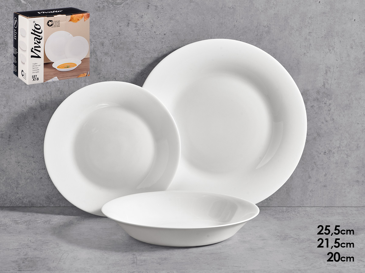 Set vajilla lisa opal 18pzs