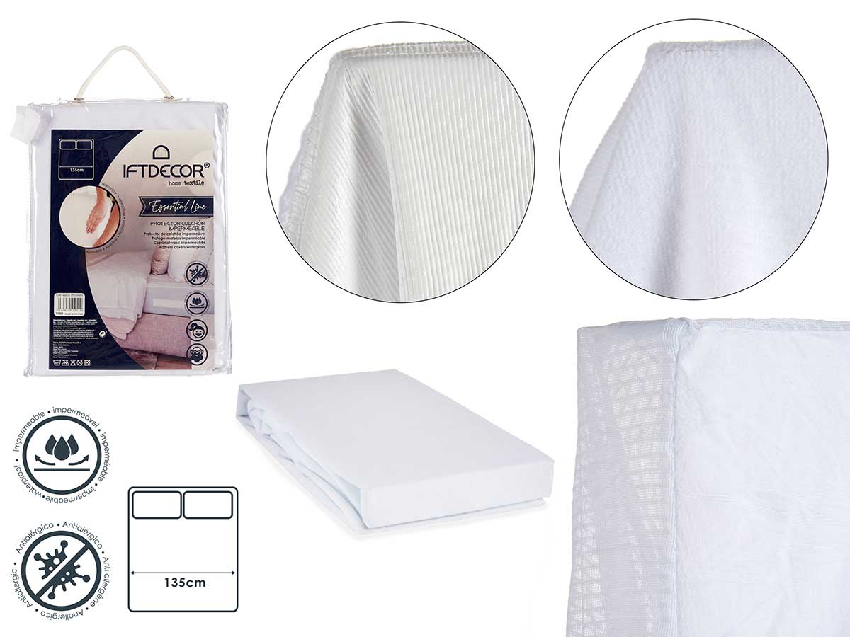 Protector colchon impermeable cama 135cm